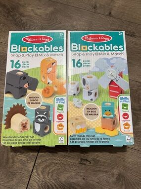 2 Melissa & Doug Blockables Sets New